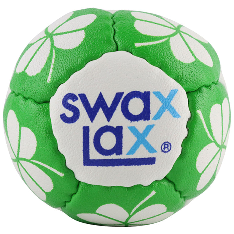 Swax Lax lacrosse training ball - Shamrock pattern - front view