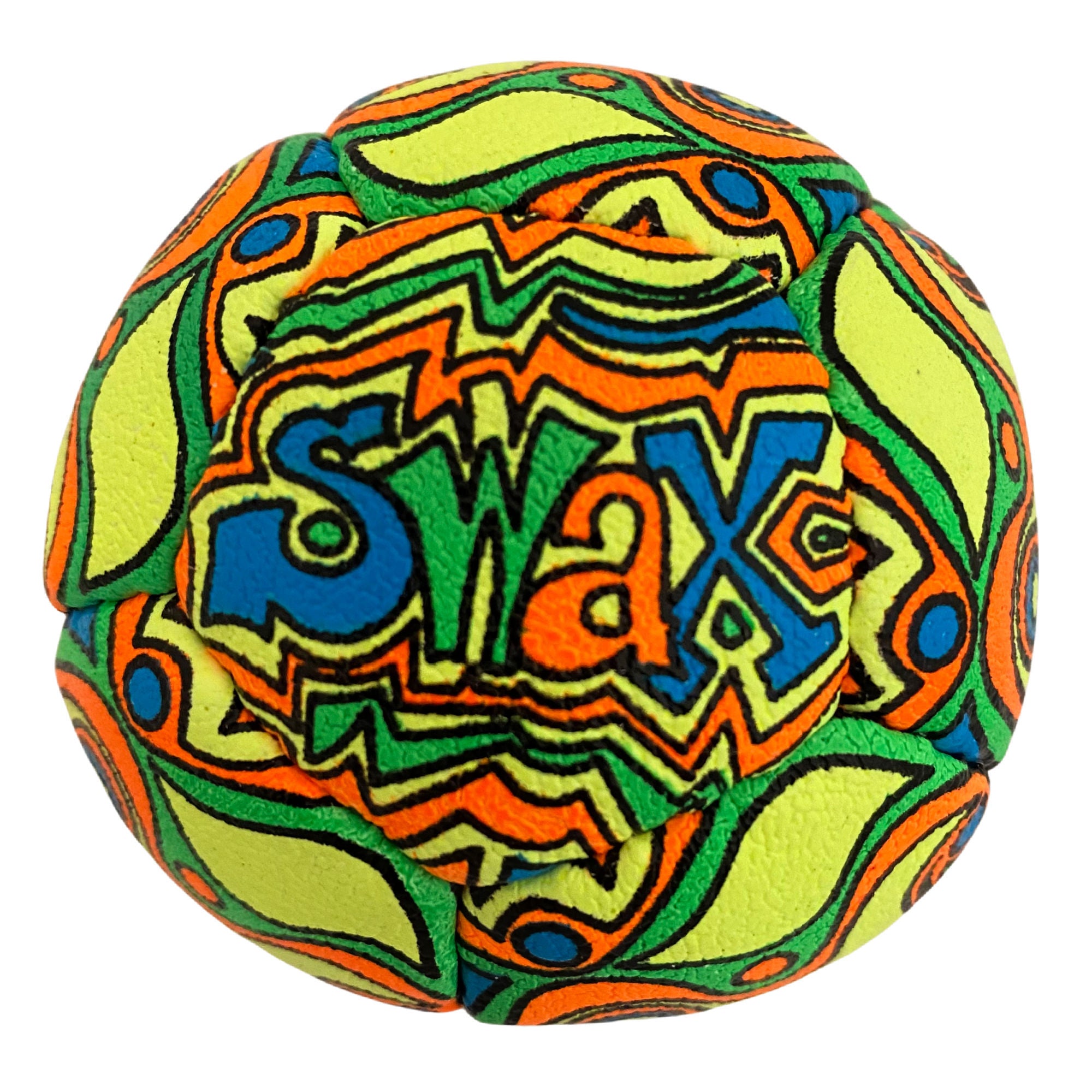Swax Lax Graffiti lacrosse training ball - back view
