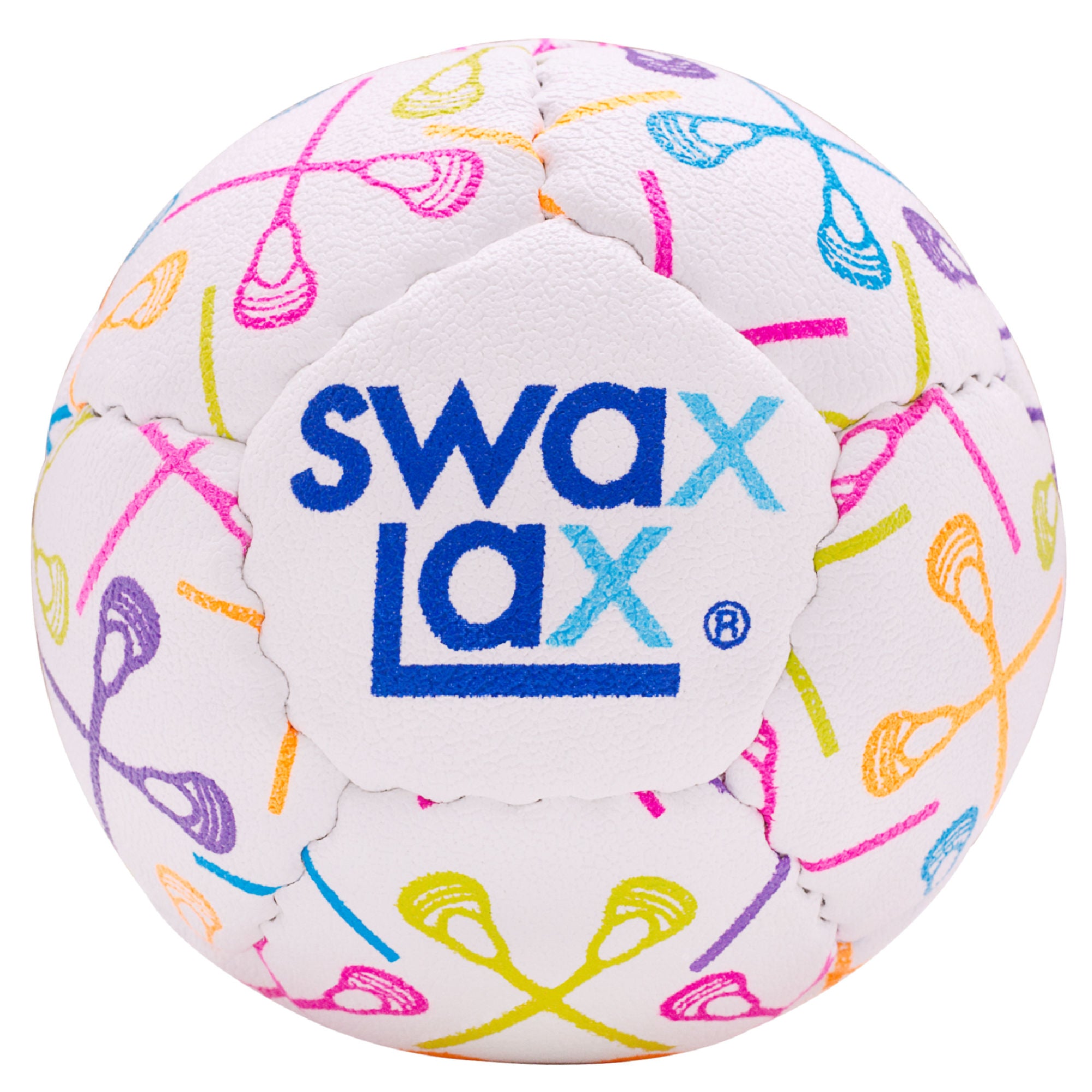 Swax Lax Lacrosse Training Ball - Neon Lax Sticks - Front