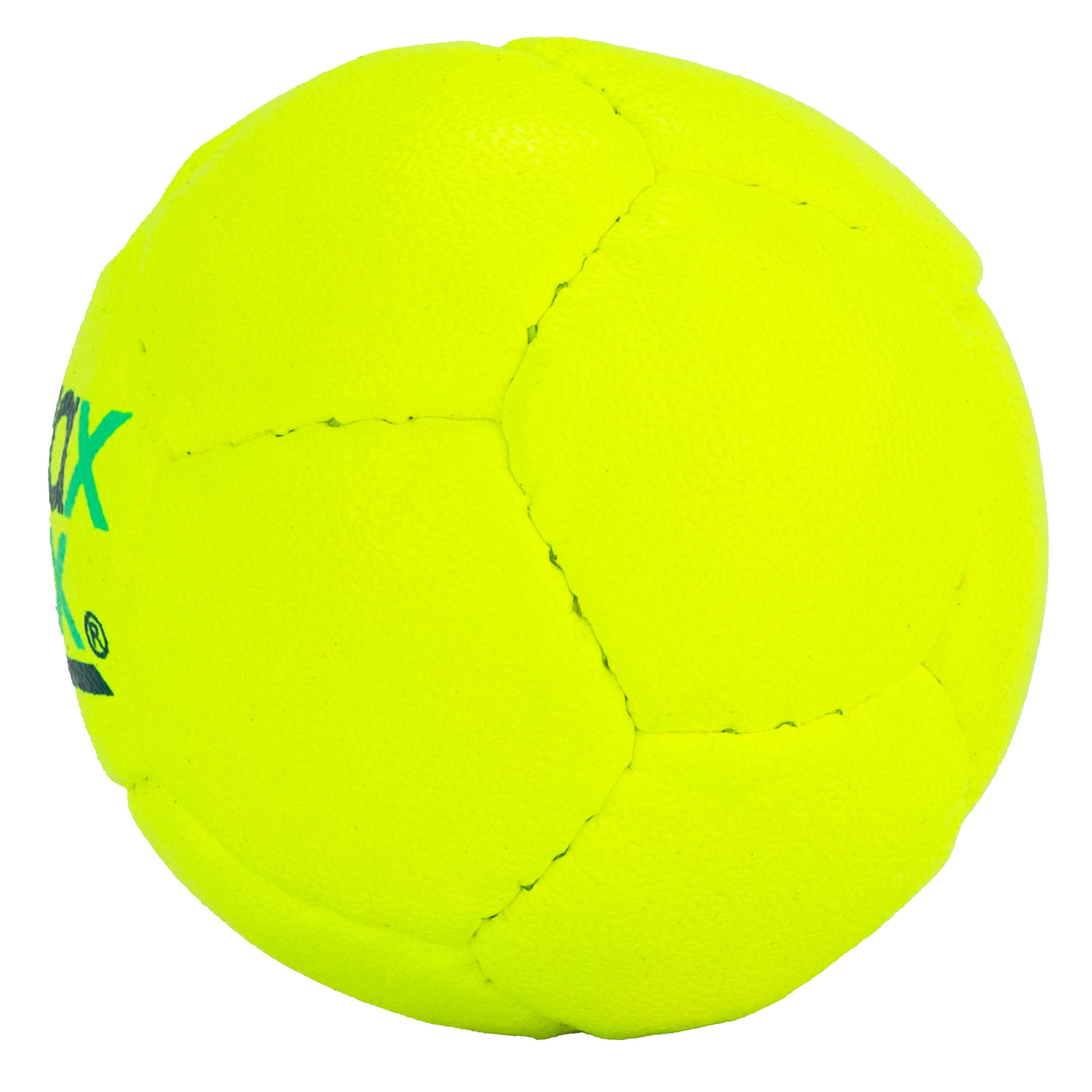 Optic Yellow Swax Lax Lacrosse Training Ball - Side View